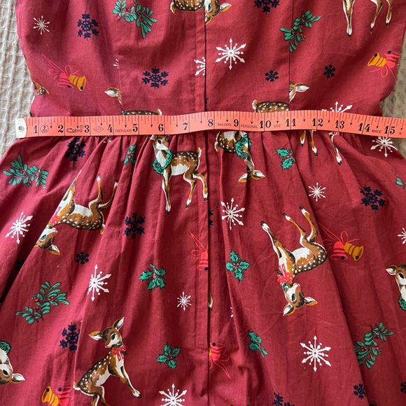 MODCLOTH | Cheerful Caroling Red Holiday Christmas Sweetheart Neckline Dress - Picture 8 of 14